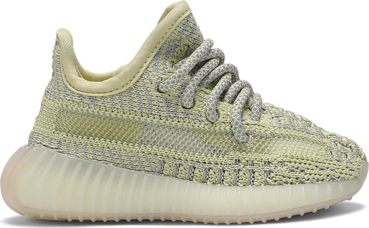 נעלי סניקרס Yeezy Boost 350 V2 Infant 'Antlia Non-Reflective' של המותג אדידס בצבע צהוב עשויות ניילון פוליאסטר Primeknit