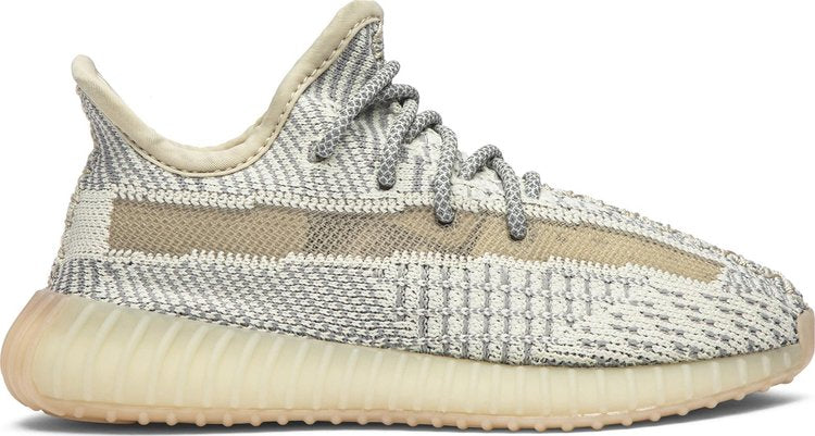 נעלי סניקרס Yeezy Boost 350 V2 Kids 'Lundmark Non-Reflective' של המותג אדידס בצבע קרם עשויות ניילון פוליאסטר Primeknit