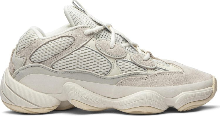 נעלי סניקרס Yeezy 500 'Bone White' של המותג אדידס בצבע לבן עשויות רֶשֶׁת