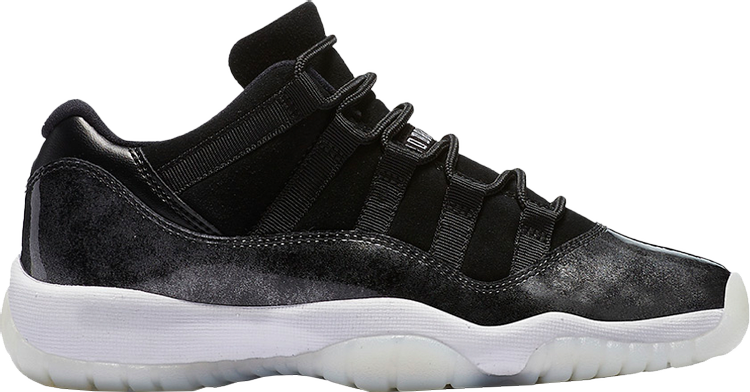 נעלי סניקרס Air Jordan 11 Retro Low GS 'Barons' של המותג נייקי בצבע שָׁחוֹר עשויות 