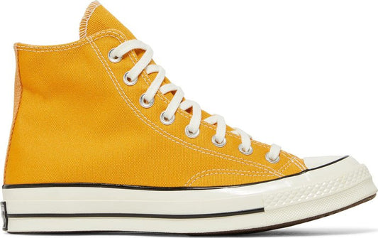נעלי סניקרס Chuck 70 Hi 'Sunflower' של המותג קונברס אולסטאר בצבע צהוב עשויות 