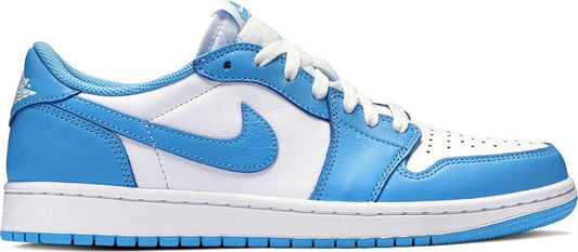 נעלי סניקרס Eric Koston x Air Jordan 1 Low SB 'Powder Blue' של המותג נייקי בצבע כְּחוֹל עשויות עוֹר