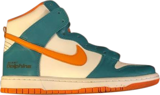 נעלי סניקרס NFL x Dunk High iD 'Miami Dolphins' של המותג נייקי בצבע צבעוני עשויות 