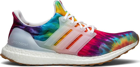 נעלי סניקרס Nice Kicks x UltraBoost Consortium 'Woodstock - White' של המותג אדידס בצבע צבעוני עשויות ניילון פוליאסטר Primeknit