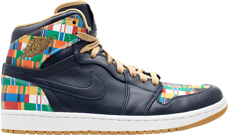 נעלי סניקרס Air Jordan 1 Retro High Rttg 'D.C' של המותג נייקי בצבע כְּחוֹל עשויות עוֹר