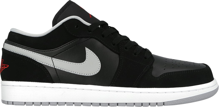 נעלי סניקרס Air Jordan 1 Retro Low 'Black' של המותג נייקי בצבע שָׁחוֹר עשויות עוֹר