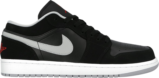 נעלי סניקרס Air Jordan 1 Retro Low 'Black' של המותג נייקי בצבע שָׁחוֹר עשויות עוֹר