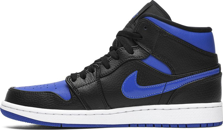 Air Jordan 1 Mid 'Black Hyper Royal'