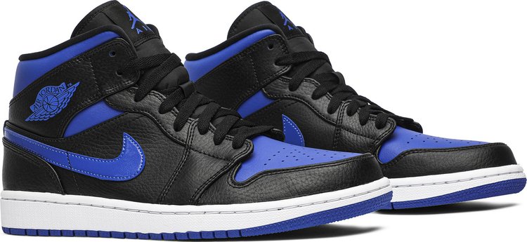 Air Jordan 1 Mid 'Black Hyper Royal'