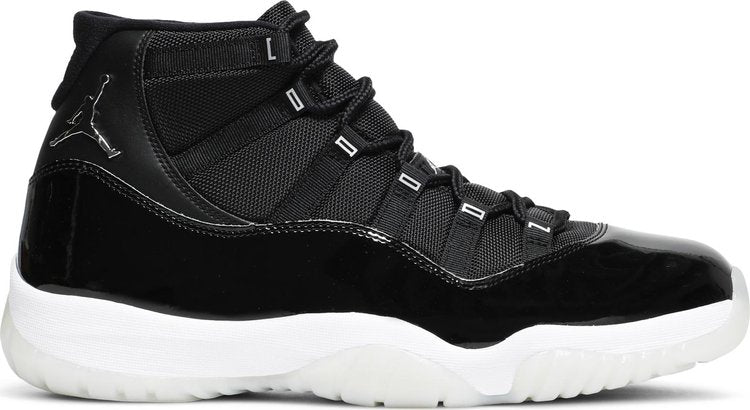 נעלי סניקרס Air Jordan 11 Retro 'Jubilee / 25th Anniversary' של המותג נייקי בצבע שָׁחוֹר עשויות עור פטנט