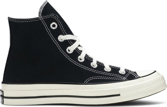 נעלי סניקרס Chuck 70 Hi 'Black' של המותג קונברס אולסטאר בצבע שָׁחוֹר עשויות 