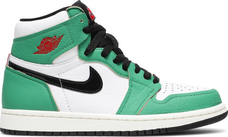 נעלי סניקרס Wmns Air Jordan 1 Retro High OG 'Lucky Green' של המותג נייקי בצבע ירוק עשויות 
