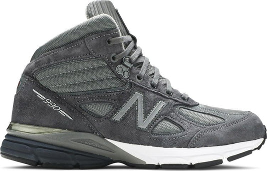 נעלי סניקרס 990v4 Mid Made in USA 'Grey' של המותג ניו באלאנס בצבע אפור עשויות 