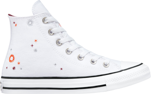 נעלי סניקרס Wmns Chuck Taylor All Star 'You Are on The Right Path' של המותג קונברס אולסטאר בצבע לבן עשויות בַּד