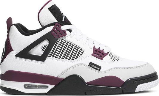 נעלי סניקרס Paris Saint-Germain x Air Jordan 4 Retro 'Bordeaux' של המותג נייקי בצבע אפור עשויות 