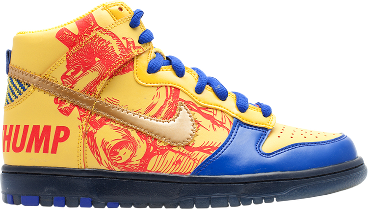 נעלי סניקרס Dunk High Pro SB BG 'Doernbecher' של המותג נייקי בצבע צהוב עשויות 