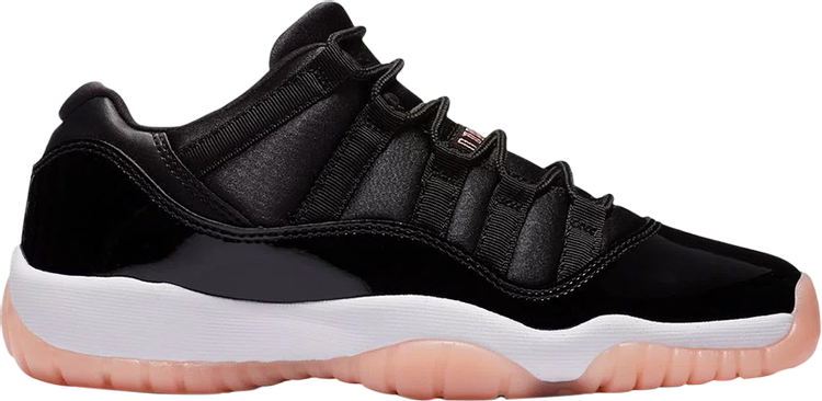 נעלי סניקרס Air Jordan 11 Retro Low PS 'Bleached Coral' של המותג נייקי בצבע שָׁחוֹר עשויות 