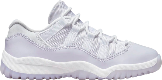 נעלי סניקרס Air Jordan 11 Retro Low PS 'Pure Violet' של המותג נייקי בצבע לבן עשויות עוֹר