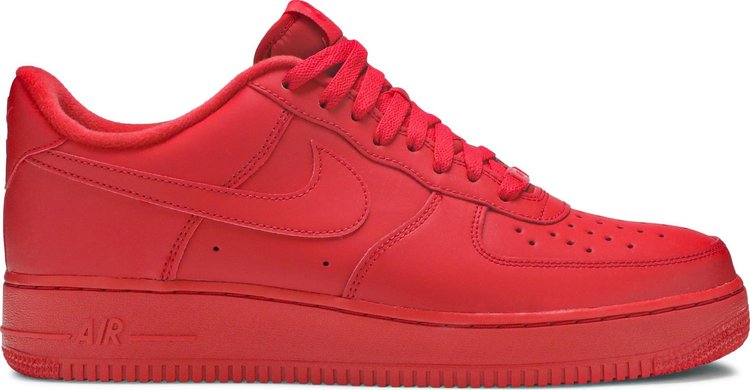 נעלי סניקרס Air Force 1 Low '07 LV8 1 'Triple Red' של המותג נייקי בצבע אָדוֹם עשויות 