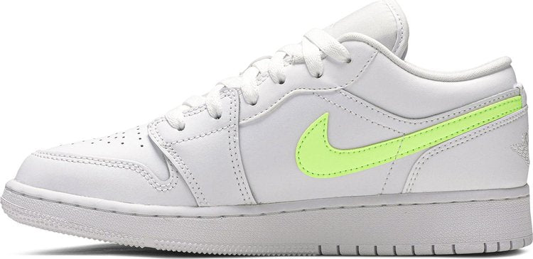 Air Jordan 1 Low GS 'White Neon'