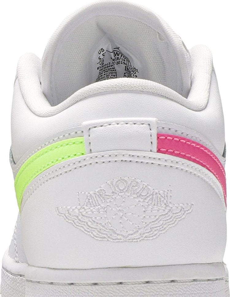 Air Jordan 1 Low GS 'White Neon'