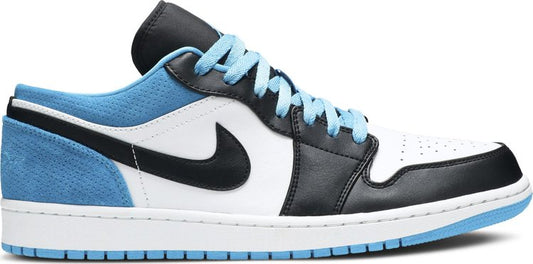 נעלי סניקרס Air Jordan 1 Low SE 'Laser Blue' של המותג נייקי בצבע שָׁחוֹר עשויות 