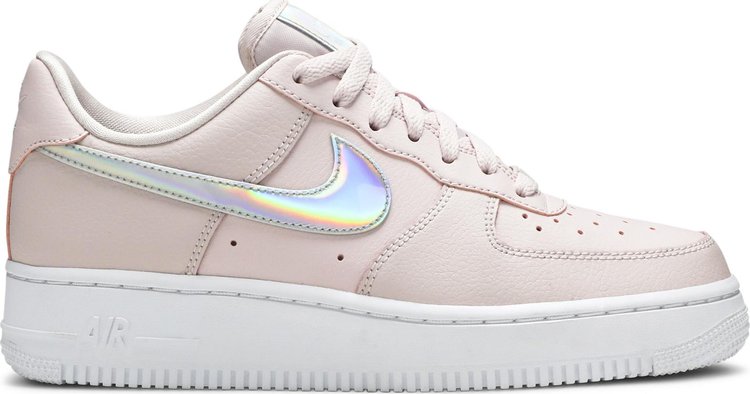 נעלי סניקרס Wmns Air Force 1 Low 'Pink Iridescent' של המותג נייקי בצבע וָרוֹד עשויות עוֹר