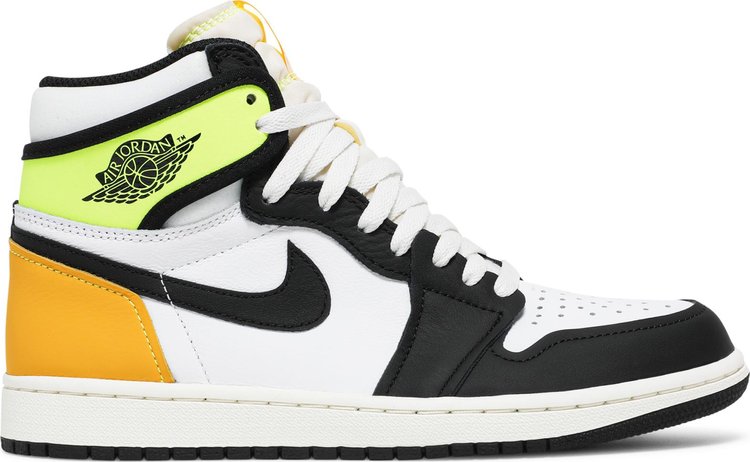 נעלי סניקרס Air Jordan 1 Retro High OG 'Volt Gold' של המותג נייקי בצבע לבן עשויות 