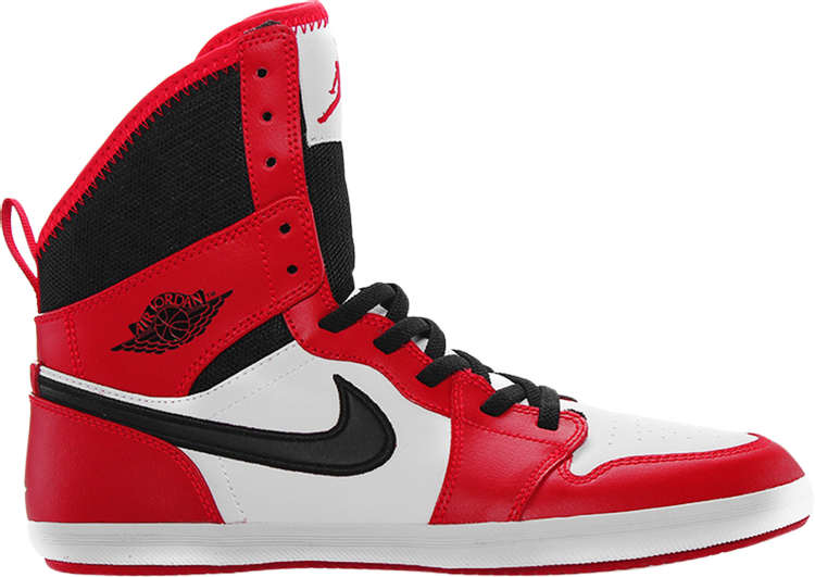 נעלי סניקרס Air Jordan 1 Skinny High GS 'Gym Red' של המותג נייקי בצבע אָדוֹם עשויות עוֹר