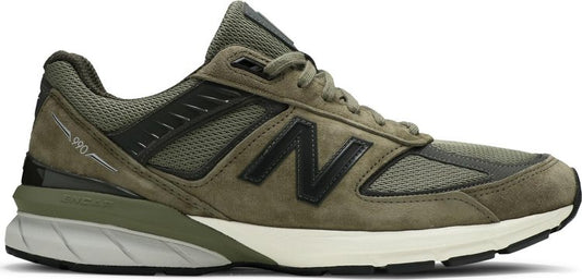 נעלי סניקרס 990v5 Made In USA 'Covert Green' של המותג ניו באלאנס בצבע ירוק עשויות 