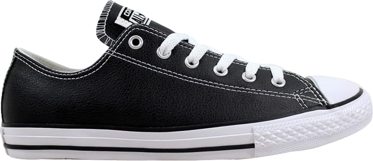 נעלי סניקרס Chuck Taylor All Star Ox 'Black White' של המותג קונברס אולסטאר בצבע שָׁחוֹר עשויות 