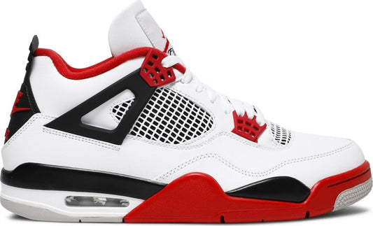 נעלי סניקרס Air Jordan 4 Retro OG 'Fire Red' 2020 של המותג נייקי בצבע לבן עשויות 