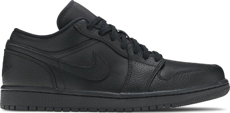 נעלי סניקרס Air Jordan 1 Low 'Triple Black' של המותג נייקי בצבע שָׁחוֹר עשויות 