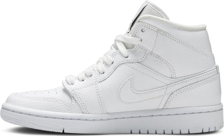 Wmns Air Jordan 1 Mid 'White Snakeskin'