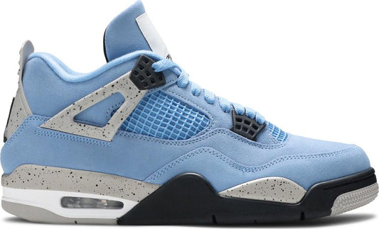 נעלי סניקרס Air Jordan 4 Retro 'University Blue' של המותג נייקי בצבע כְּחוֹל עשויות 