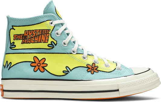 נעלי סניקרס Scooby-Doo x Chuck 70 High 'The Mystery Machine' של המותג קונברס אולסטאר בצבע כְּחוֹל עשויות 