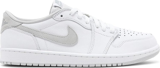 נעלי סניקרס Air Jordan 1 Retro Low OG 'Neutral Grey' 2021 של המותג נייקי בצבע אפור עשויות עוֹר