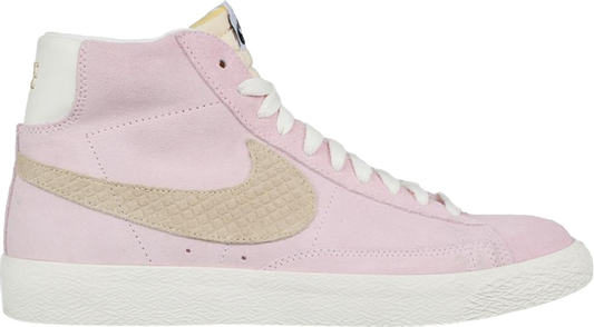 נעלי סניקרס Blazer Mid Premium Vintage QS 'Pink Sorbet' של המותג נייקי בצבע וָרוֹד עשויות 