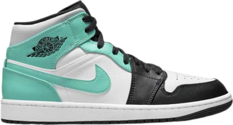 נעלי סניקרס Air Jordan 1 Mid PS 'Tropical Twist' של המותג נייקי בצבע ירוק-כחול/טורקיז עשויות עוֹר