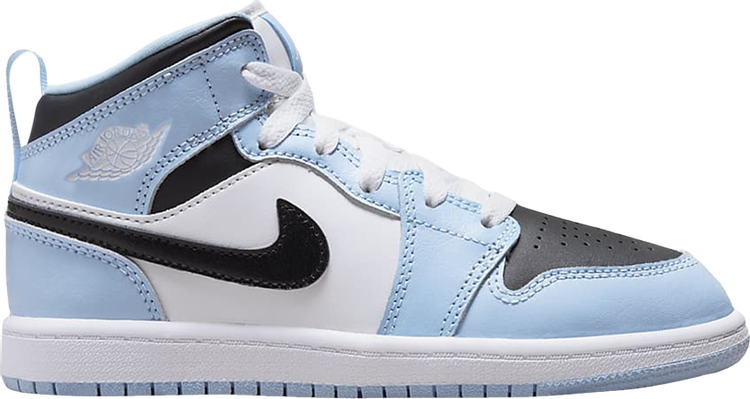 נעלי סניקרס Air Jordan 1 Mid PS 'Ice Blue' של המותג נייקי בצבע כְּחוֹל עשויות עוֹר