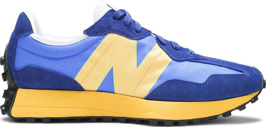נעלי סניקרס 327 'Marine Blue Yellow' של המותג ניו באלאנס בצבע כְּחוֹל עשויות 