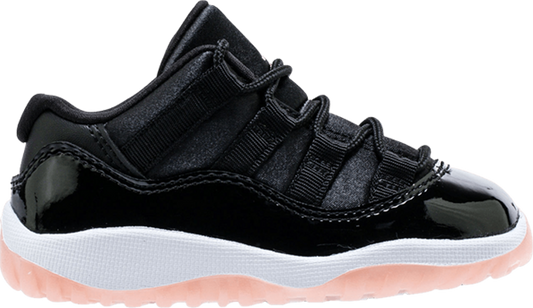 נעלי סניקרס Air Jordan 11 Retro Low TD 'Bleached Coral' של המותג נייקי בצבע שָׁחוֹר עשויות 