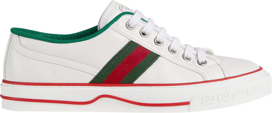 נעלי סניקרס Gucci Wmns Tennis 1977 'White' של המותג גוצ'י בצבע לבן עשויות עוֹר