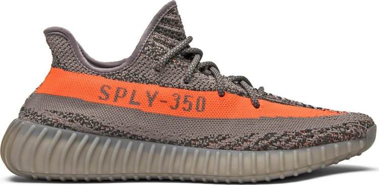 נעלי סניקרס Yeezy Boost 350 V2 'Beluga' של המותג אדידס בצבע אפור עשויות ניילון פוליאסטר Primeknit