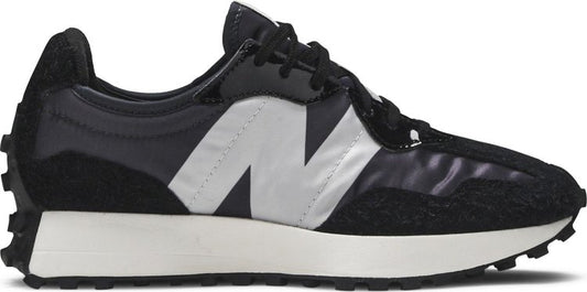 נעלי סניקרס Wmns 327 'Black Grey' של המותג ניו באלאנס בצבע שָׁחוֹר עשויות ניילון