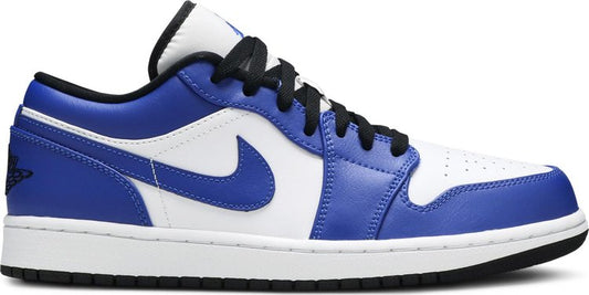 נעלי סניקרס Air Jordan 1 Low 'Game Royal' של המותג נייקי בצבע כְּחוֹל עשויות עוֹר