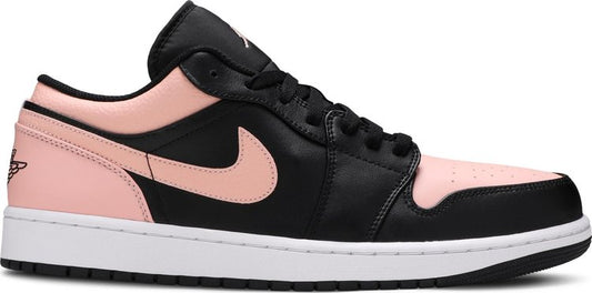 נעלי סניקרס Air Jordan 1 Low 'Crimson Tint' של המותג נייקי בצבע וָרוֹד עשויות עוֹר