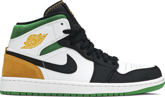 נעלי סניקרס Air Jordan 1 Mid SE 'Oakland' של המותג נייקי בצבע לבן עשויות 