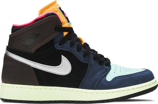 נעלי סניקרס Air Jordan 1 Retro High GS 'Tokyo Bio Hack' של המותג נייקי בצבע צבעוני עשויות 
