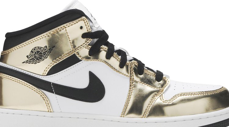 Air Jordan 1 Mid SE GS 'Metallic Gold'